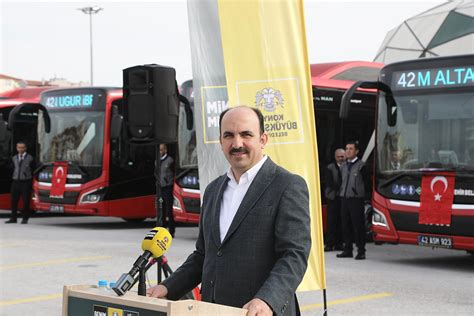 Başkan Altay: "Otobüs filomuz 53 yeni doğalgazlı otobüsle daha da güçlendirdik"